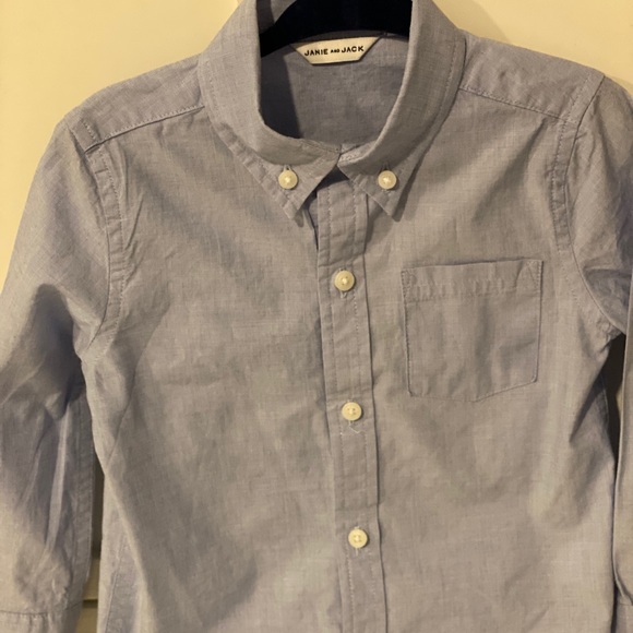 Janie and Jack French Blue Button Down - Picture 1 of 3